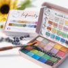 Palette iNFINITY - 2O couleurs aquarelles irisées extra-fines véganes artisanales