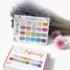 Palette iNFINITY - 2O couleurs aquarelles irisées extra-fines véganes artisanales